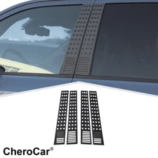 4X Car Door Window B Pillar Post Decor Cover Trim For Dodge Ram 1500 2011-2017