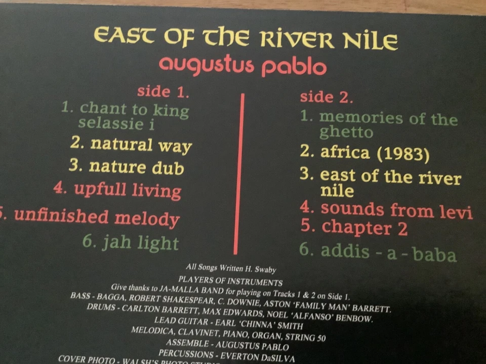 Augustus Pablo , East Of The River Nile  , Message Label - Image 3 of 4