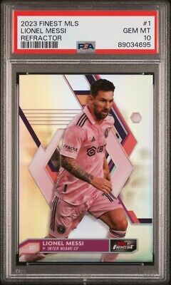 Lionel Messi 2023 Topps Finest MLS Refractor #1 Inter Miami Lionel Messi 2023 Topps Finest MLS Refractor #1 Inter Miami