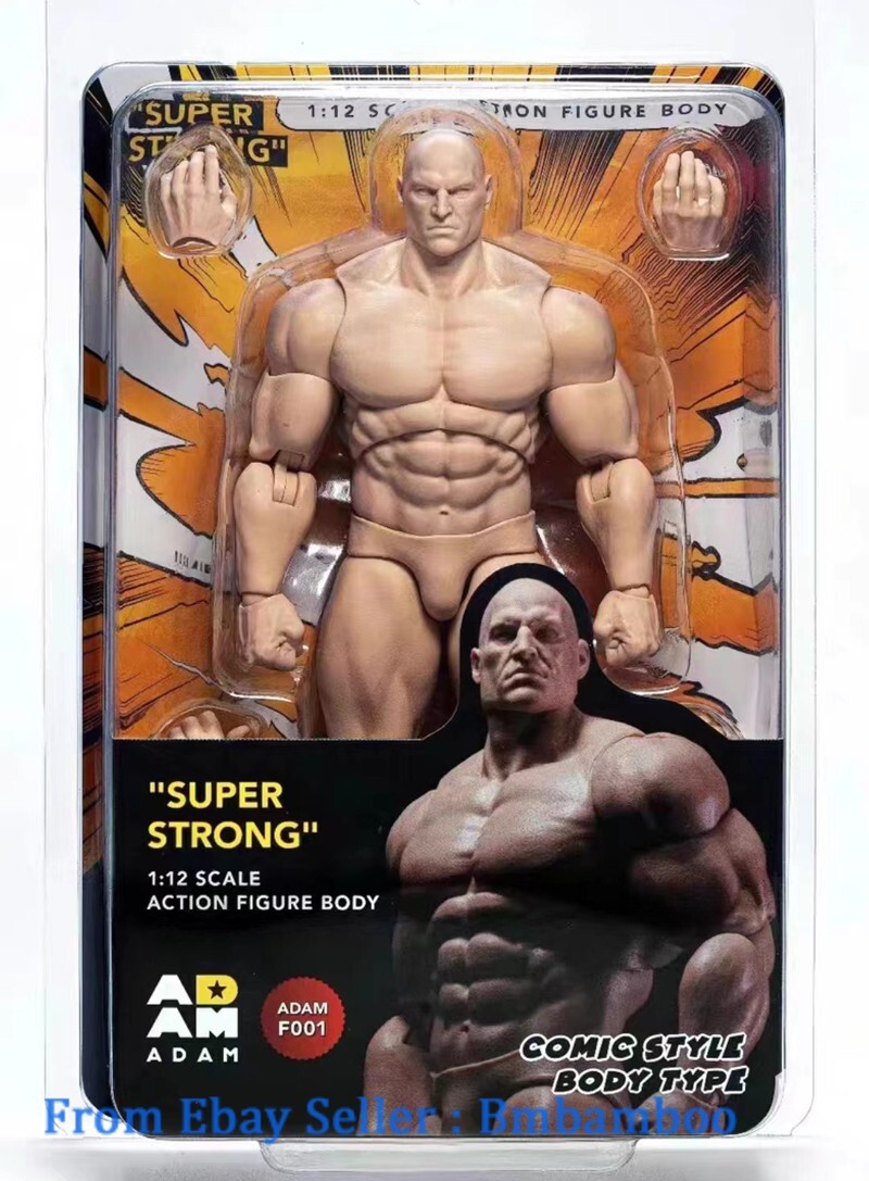 ADAM F001 1/12 SUPER STRONG フィギュア　マッチョ Amazon.com: MUFF Toys ADAM 1/12 Scale Male Action Figure