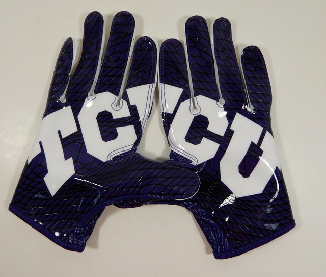 Texas Christian University TCU Nike Vapor Knit White WR Football Gloves
