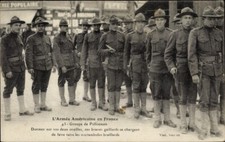 WWI The American Army in France Arrives; Group of Policemen; June 26, 1917; NM