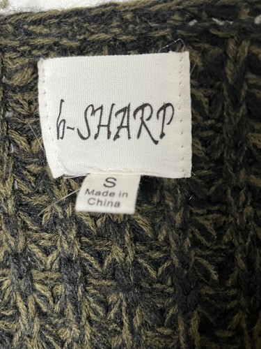 Faux Fur & Knit Vest For Women Size S By B-Sharp Brown - Picture 5 of 6
