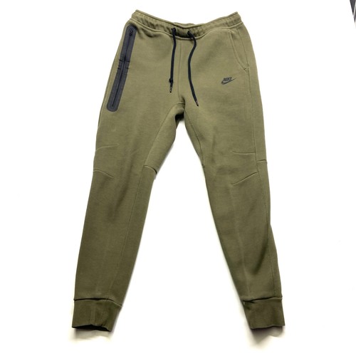 Nike Sportswear Tech Fleece Joggers Pants Men's Medium Olive Pockets Tapered Leg
