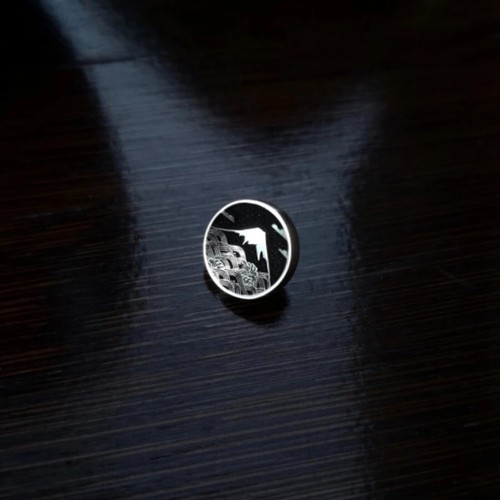 Camera Cover Brass ShutterButton Sakura Mountain For Canon Nikon Fuji Sony Leica - Picture 20 of 21
