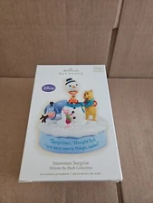 Hallmark Ornament 2009 SNOWMAN SURPRISE Winnie the Pooh Music Motion