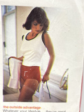 VINTAGE 1970's TERRI GUARD TRUNKS LEOTARD WOMENS SMALL RED NYLON NOS 32-36" HIPS
