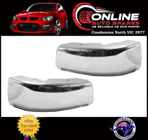 <!--F#f_0-->Holden Rodeo TF 88-97 FRONT CHROME Bumper Bar End PAIR Metal Dipped Type<!--F/-->