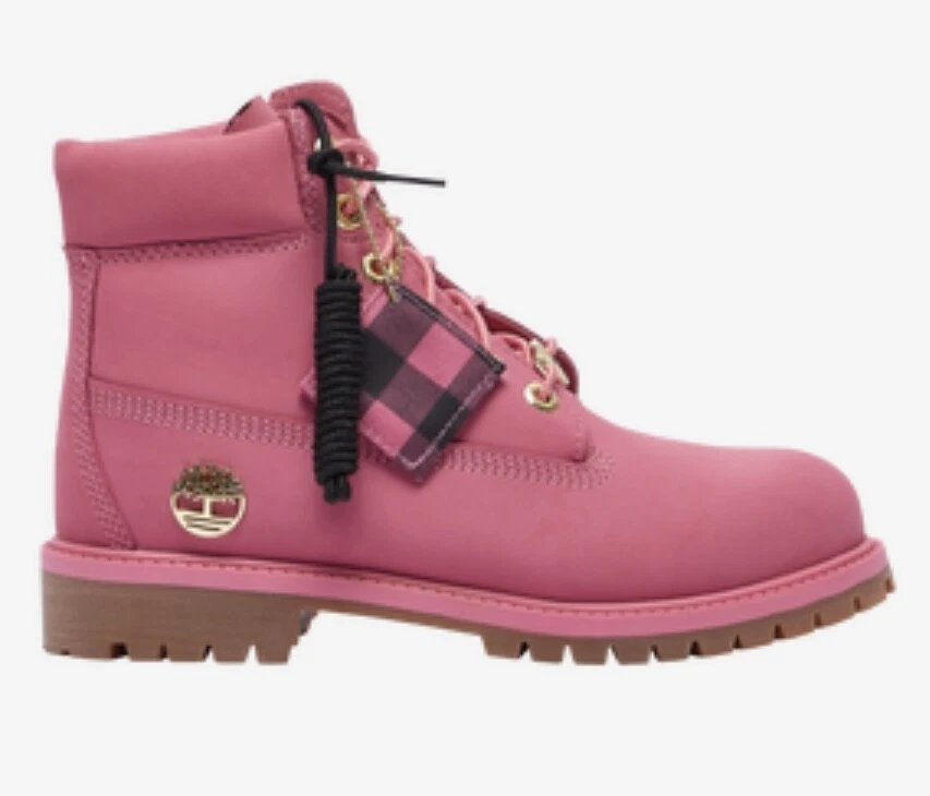 Pink timberlands best sale mens
