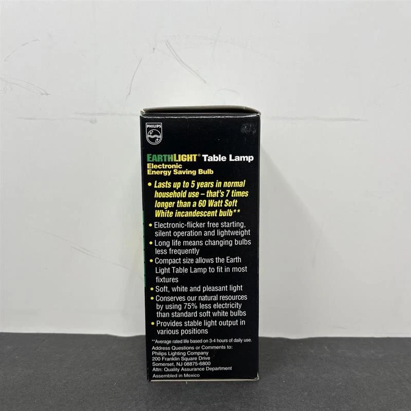 Philips Earthlight SL/T 16W Bombilla electrónica de ahorro de energía Lámpara de mesa 6/pk Foto 4 de 4