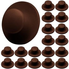 20 Pcs Self-Stick Kitchen Cabinet Knobs Adhesive Drawer Handles Mini Coffee