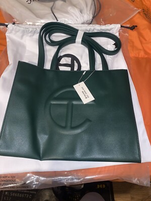 Telfar Dark Olive Telfar (Medium) Dark Olive Shopping Bag