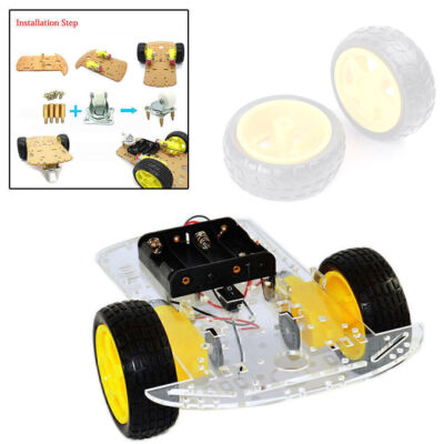 Smart Robot Car Chassis Set Kit/Speed Encoder Battery Box For Arduino Gear Motor