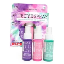 S.E.I. Tie-Dye Kit, Fabric Dye Spray, 3 Colors Cotton Candy