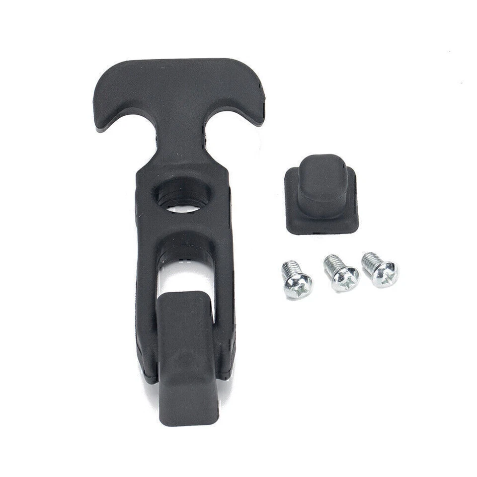 Rubber Flexible T-Handle Hasp Draw Latch for RV Tool Box Cooler Golf Cart Black - Image 3 of 4