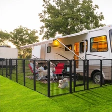 Metal Dog Playpen Foldable Pet Fence Exercise Pen for Puppy/Rabbit/Small Animal