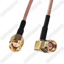 RG316 15cm SMA Male to RP-SMA Male Female Pin Right Angle Pigtail Coax Cable