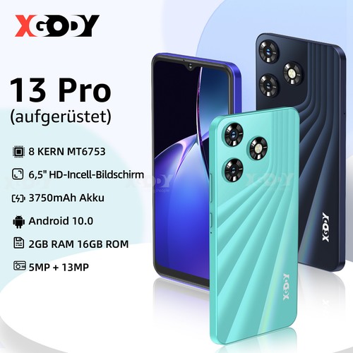 2025 XGODY móvil sin contrato 12 GB + 128 GB Android 14 Smartphone 5500 mAh SIM doble - Imagen 4 de 54