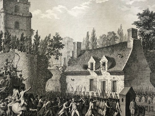 French Revolution Besenval Leads To Brie Comte-Robert 1789 Etching 1804 - Picture 5 of 7