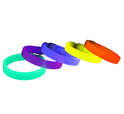 30 Stück 8'' Verschiedene Farben Dreifach Breite Leuchtstäbe/Armbänder mit Verbindern