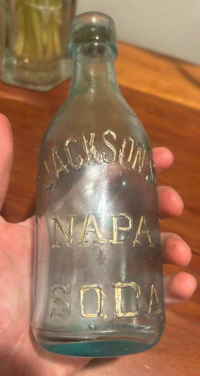 Antique Jackson Napa Soda Aqua Blue Mineral Water Bottle eBay