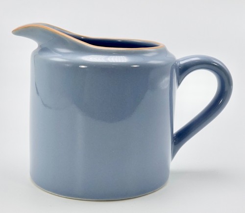 Corningware Accessories Stoneware Cream Pitcher Blue Orange Rim 12 ounce - Picture 4 of 18