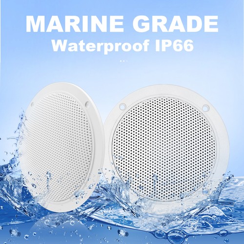 Marine Stereo Bluetooth Audio + 4'' Waterproof Speakers + Boat Radio Antenna - Picture 11 of 20