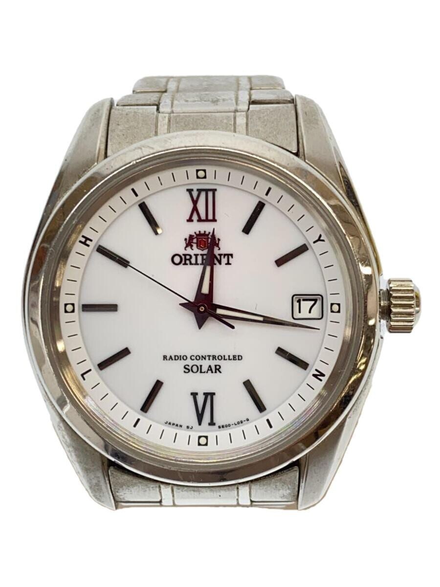ORIENT SE00-C3-B Solar Men's Watch White Dial Analog Stainless