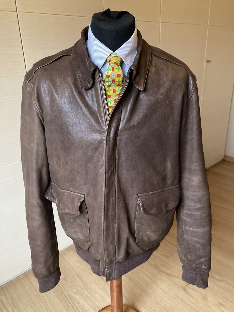 vintage Italia lambleather jacket A-2 XL