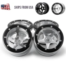 Alloy 2.2" Metal Beadlock Wheel Rims 40mm For 1/10 RC Crawler AXIAL Wraith ETC