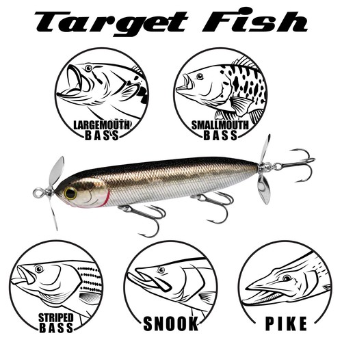 LUCKY CRAFT Sammy 108 Prop - 110 Sombra de Hueso (1qy) Topwater Calidad - Imagen 5 de 7