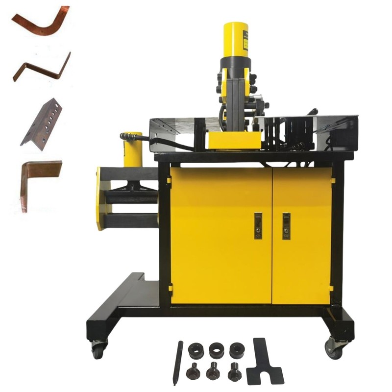 110V Busbar Copper Sheet Shearing Machine Metal Plate Cutter/Bender/Hole Puncher