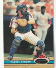 FREE SHIPPING-MINT-1991 Topps Stadium Club Mackey Sasser #172 METS +BONUS CARDS