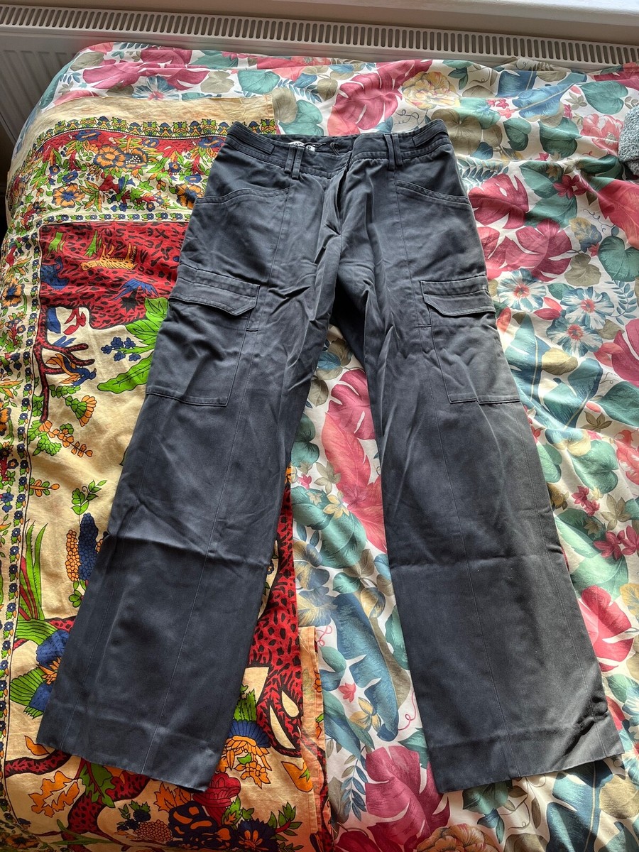 Jil Sander Black Cargo Trousers Size 12 Raf Simons Era 00s | eBay