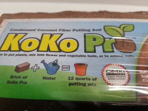(Set of 5) KoKo Pro-Organic Condensed Coconut fiber coir potting soil 1.4lb/ea. - Picture 4 of 4