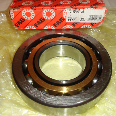 FAG 7315B.MP.UA BALL BEARING 75mm ID X 160mm OD X 37mm WIDE 7315BMPUA ...