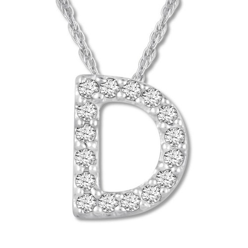 925 Sterling Silver Initial A-Z Letter Pendant Necklace CZ Personalized 18" N162 - Picture 5 of 76