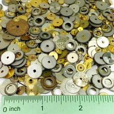 100 Gears Minute Ratchet Hour Wheels Steampunk Watch Part Altered Art Lot Pocket
