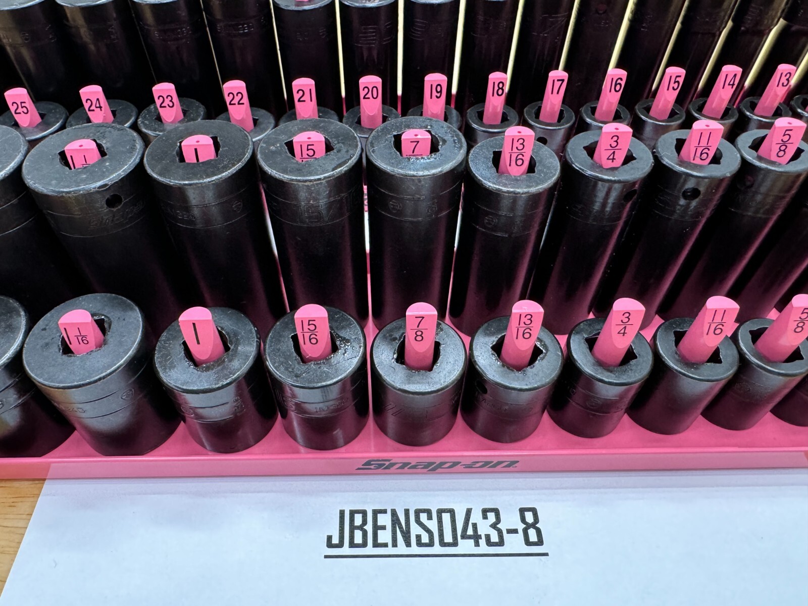 Snapon Tools PINK 62pc 1/2" Drive 6pt Impact Shallow / Deep Master