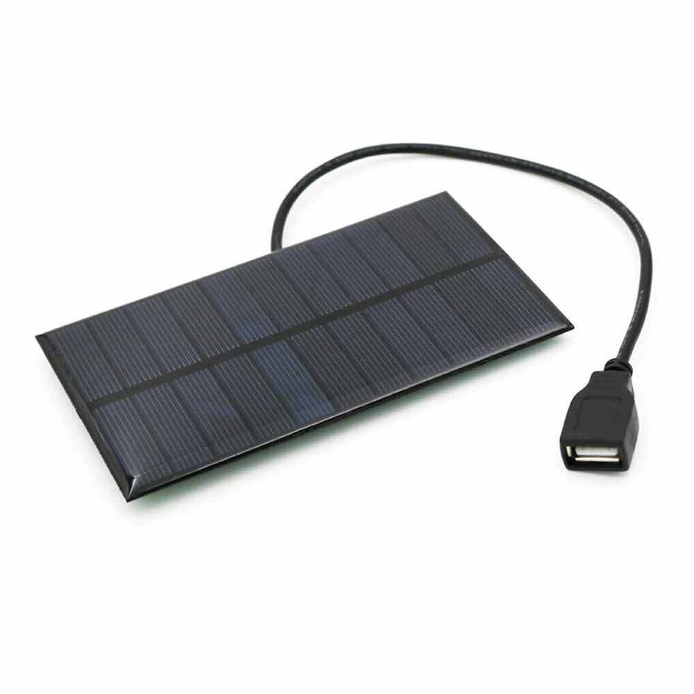Solar USB Power Bank with Solar Panel for Camping Hiking Phone Charger-image