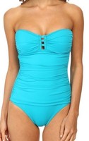 Tommy Bahama Pearl Bandeau Center Strings Swimsuit Size 8 $128 on sale Tommy Bahama Pearl Bandeau Center Strings Swimsuit Size 8 $128 on sale