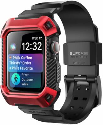 SUPCASE Rugged Shockproof Case For Apple Watch Series 5 /4 40mm with Strap Bands
