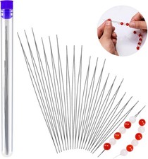 18PCS Collapsible Beading Needles Big Eye Seed Bead Needle Set Bottle