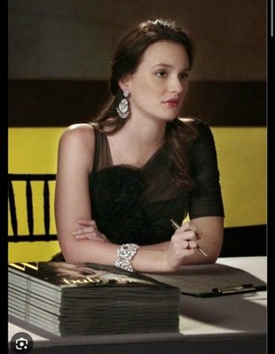ASO Blair Waldorf Gossip Girl BCBG NWT Black Rosette Cocktail Dress Size 4  | eBay