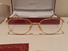 NEW Cartier Gold Frame Glasses T8100329