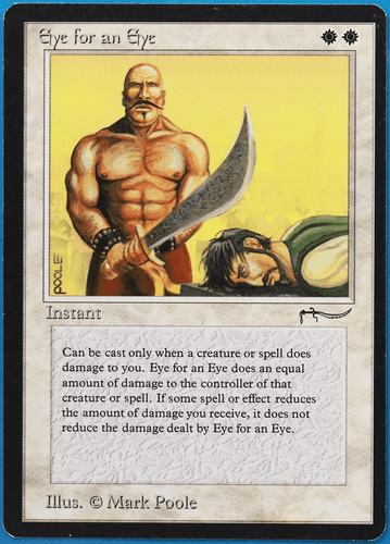 Eye for an Eye Arabian Nights PLD White Uncommon MTG CARD (ID# 505434) ABUGames - Picture 1 of 2