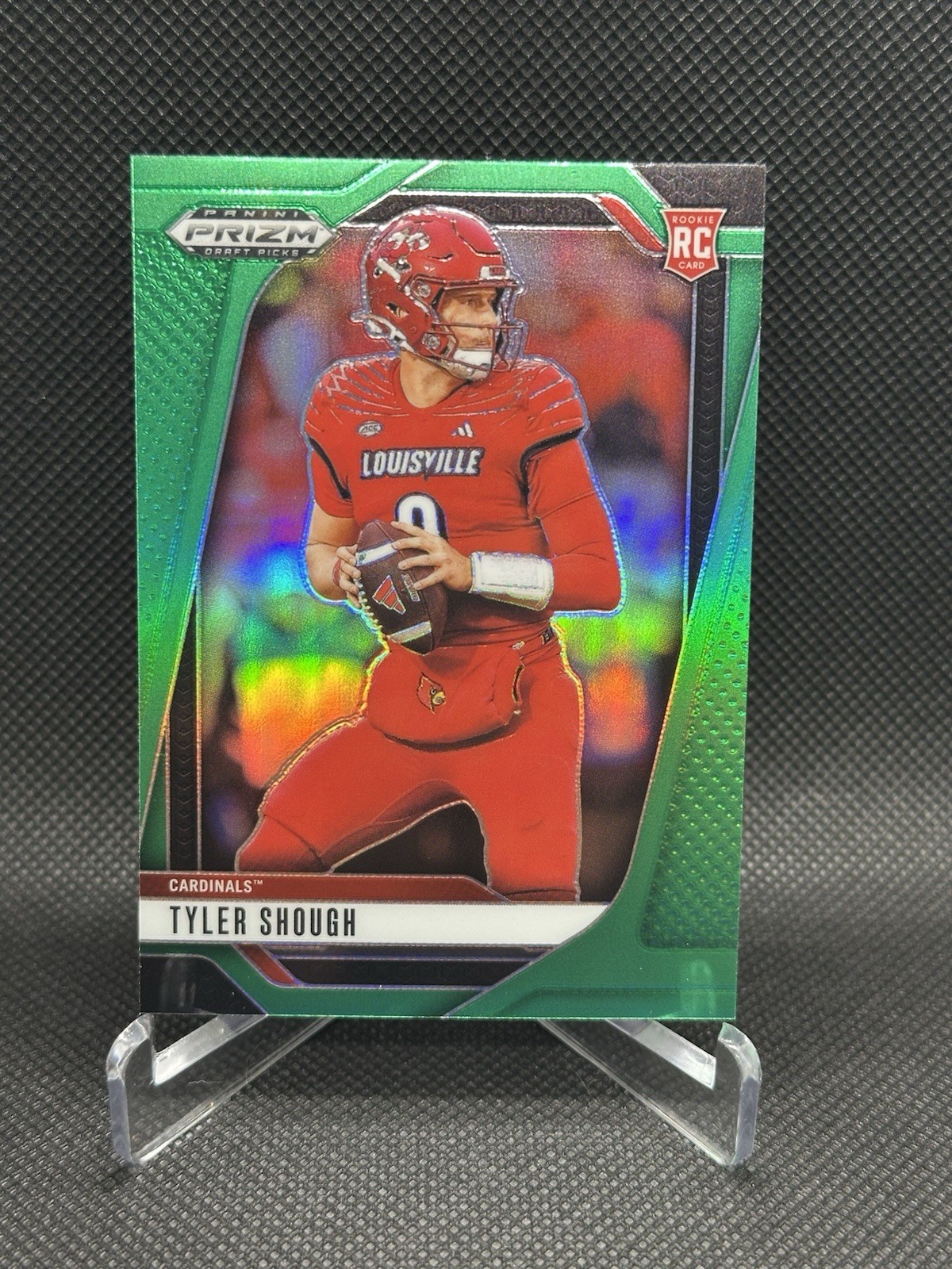 2025 Panini Prizm Draft Picks - Tyler Shough #49 Green Prizm (RC) Louisville
