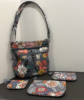 Vera Bradley Coastal Paradise 4 Pc. Tropical Set Shoulder Bag & Cosmetic Pouches
