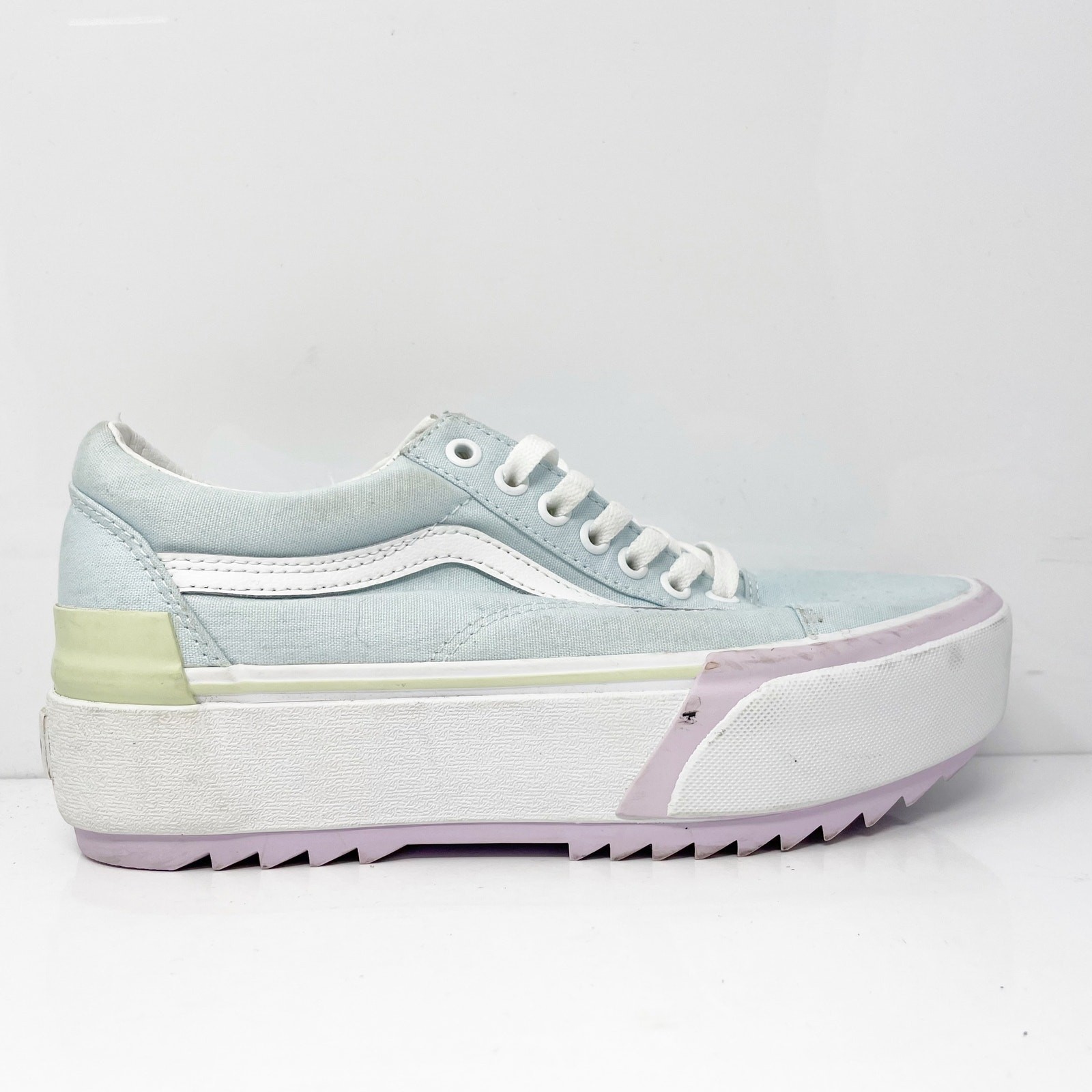 Vans Unisex Off The Wall 500714 Blue Casual Shoes Sneakers Size M 7 W 8.5
