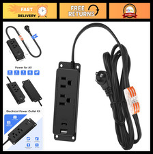 Gun Safe Power Outlet Kit with USB C Port - Hidden Drawer Accessory for Dehumidi